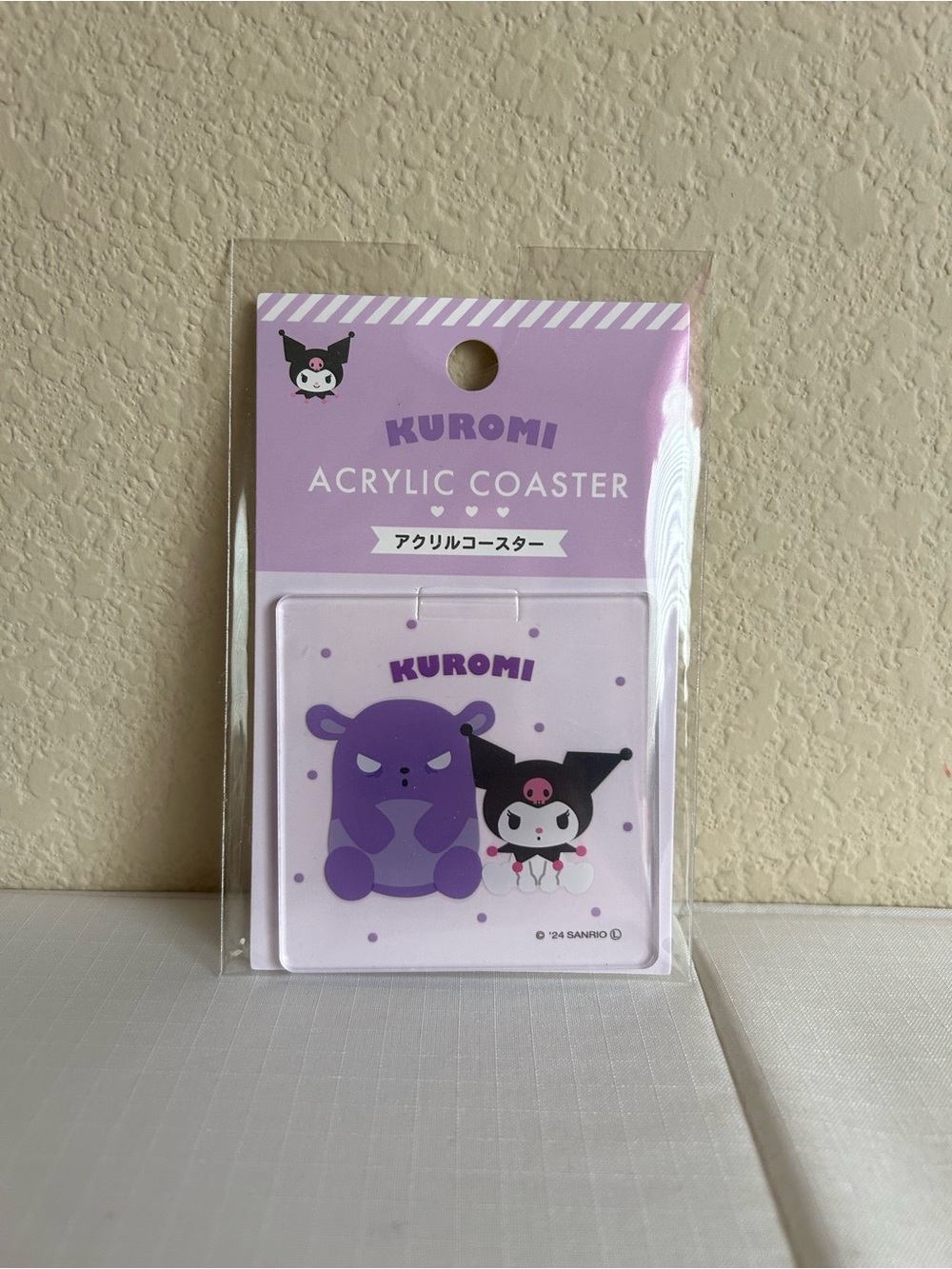 Kuromi Clear Acrylic Coaster